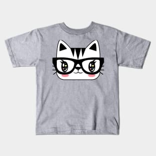 Nerdy Kitten Kids T-Shirt